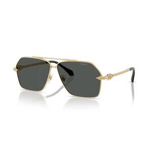 NEW VERSACE Gold Metal Sunglasses